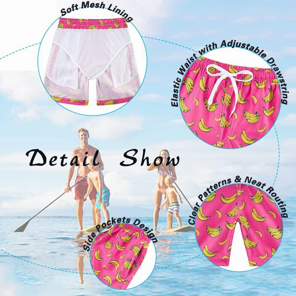 Cozople 7-16T Teen Boys Swim Trunks Quick Dry UPF 50  Swimwear Bathing Suit for Big Boys Beach Swim Boards Shorts