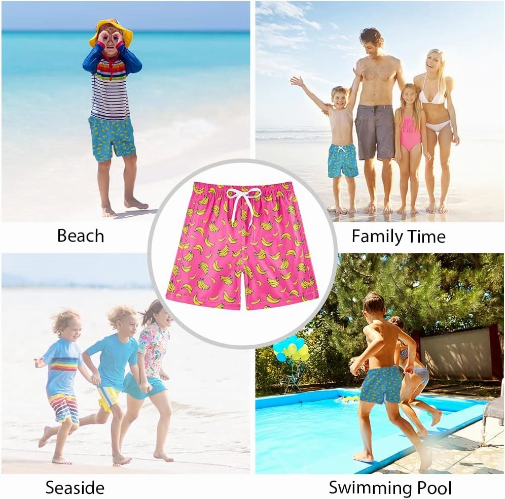 Cozople 7-16T Teen Boys Swim Trunks Quick Dry UPF 50  Swimwear Bathing Suit for Big Boys Beach Swim Boards Shorts