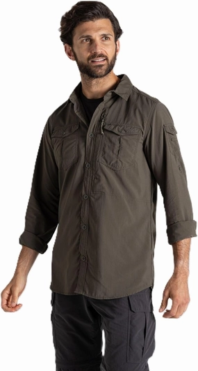 Craghoppers Mens Insect Shield Adventure Long Sleeve Shirt III for Travel, Hiking and Outdoors