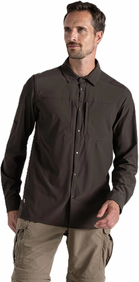 Craghoppers Mens Insect Shield Long Sleeve Pro Shirt V for Travel, Hiking and Outdoors