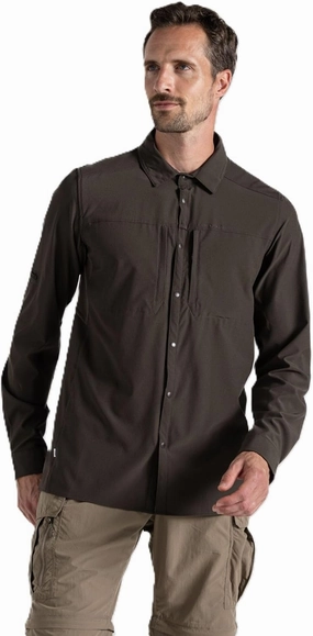 Craghoppers Mens Insect Shield Long Sleeve Pro Shirt V for Travel, Hiking and Outdoors