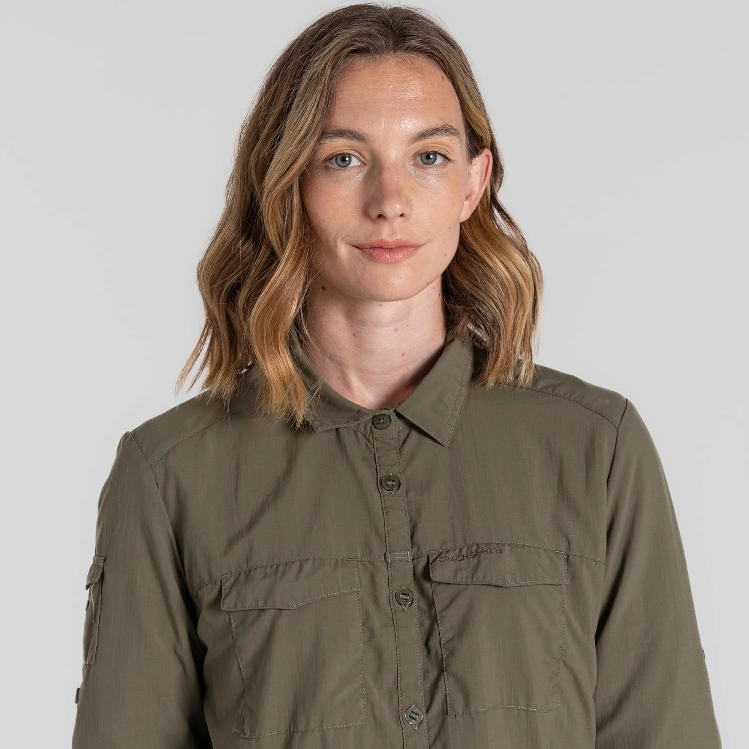 Craghoppers Womens Insect Shield Adventure Long Sleeve Shirt III for Travel, Hiking and Outdoors