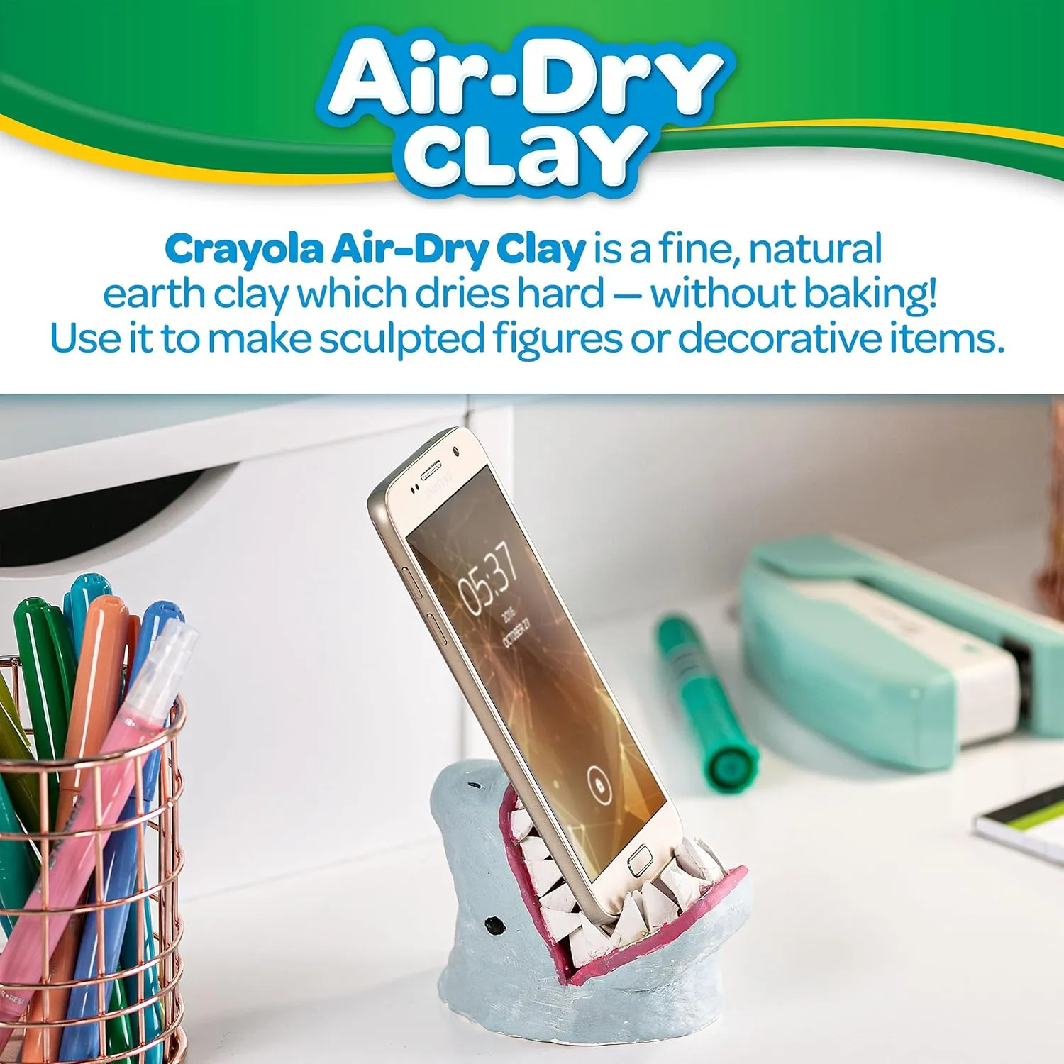 Crayola Air Dry Clay for Kids - White, Modeling Clay for Kids, Bulk Art Supplies, Back to School Essentials, Teacher Classroom Must Have, 25lb