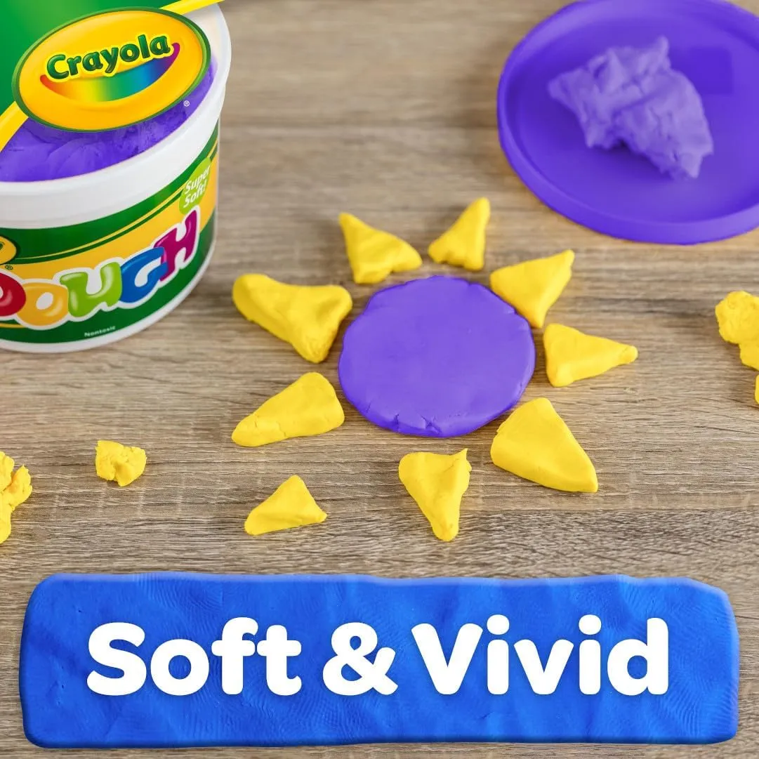 Crayola Dough - Purple (3lb), Bulk Modeling Dough for Kids, Clay Alternative, Resealable Tub, Ages 3 , Great for Kids Arts & Crafts