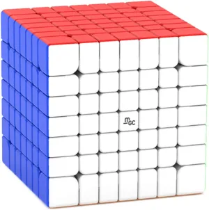 CuberShop YJ MGC 7x7 Magnetic Stickerless Speed Cube, YJ MGC 7 7x7 Flagship, 7 by 7 YJ MGC Professional 67.5mm Stickerless Cube, YongJun MGC Series Best 7x7x7 Speed Cube (YJ MGC 7 M - Stickerless)
