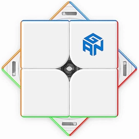 CuberShop GAN 251 M Leap, 2021 New 2x2 Magnetic Speed Cube for Professional Cubers, Best Gans 2x2x2 Stickerless Magnetic Speed Cube Standard Version with 63 Magnets(251M Frosted Surface)