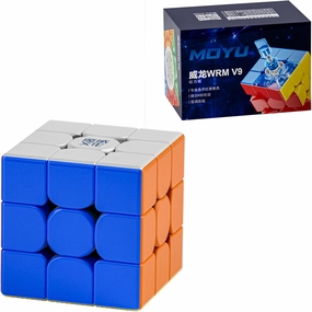 CuberShop Moyu WRM V9 Magnetic 3x3 Speed Cube, Stickerless, 2023 Flagship, Dual Adjustment System, Superior Stability, Includes Cube Stand & Instructions, Kid Gift