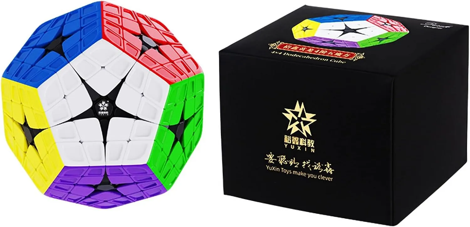 CuberSpeed YuXin Master Kilominx Magnetic stickerless 4x4 dodecahedral Puzzle 4x4 Kilominx Speed Cube