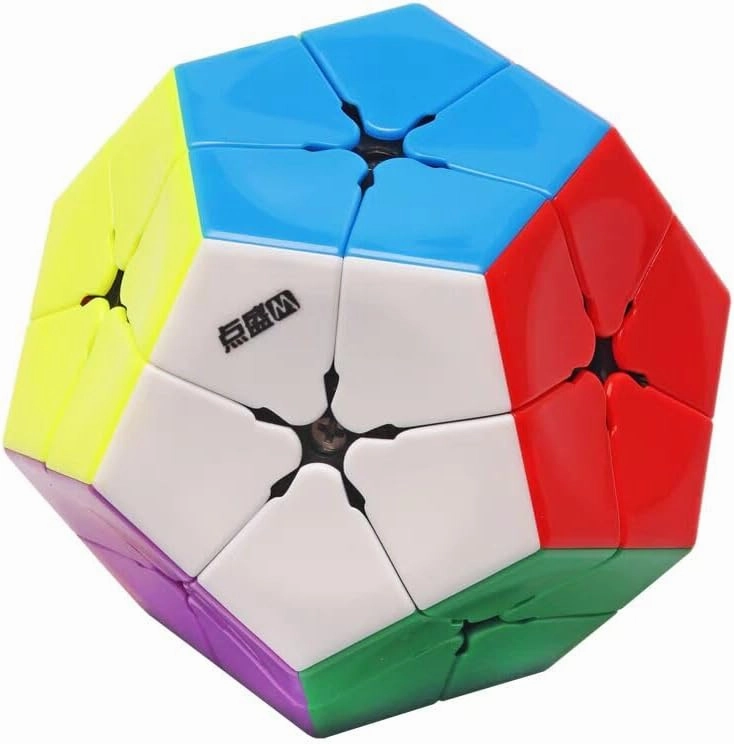 CuberSpeed Diansheng Kilominx M Magnetic 2x2 Megaminx stickerless Speed Cube 12 Sided Cube Megaminx stickerless Puzzle (Black internals)