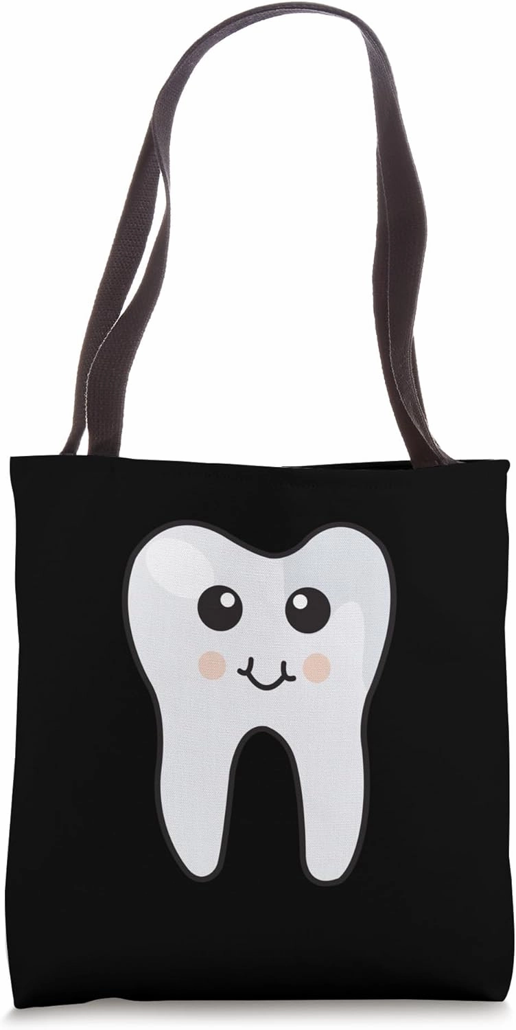 Cute Tooth Dentist Design Tote Bag