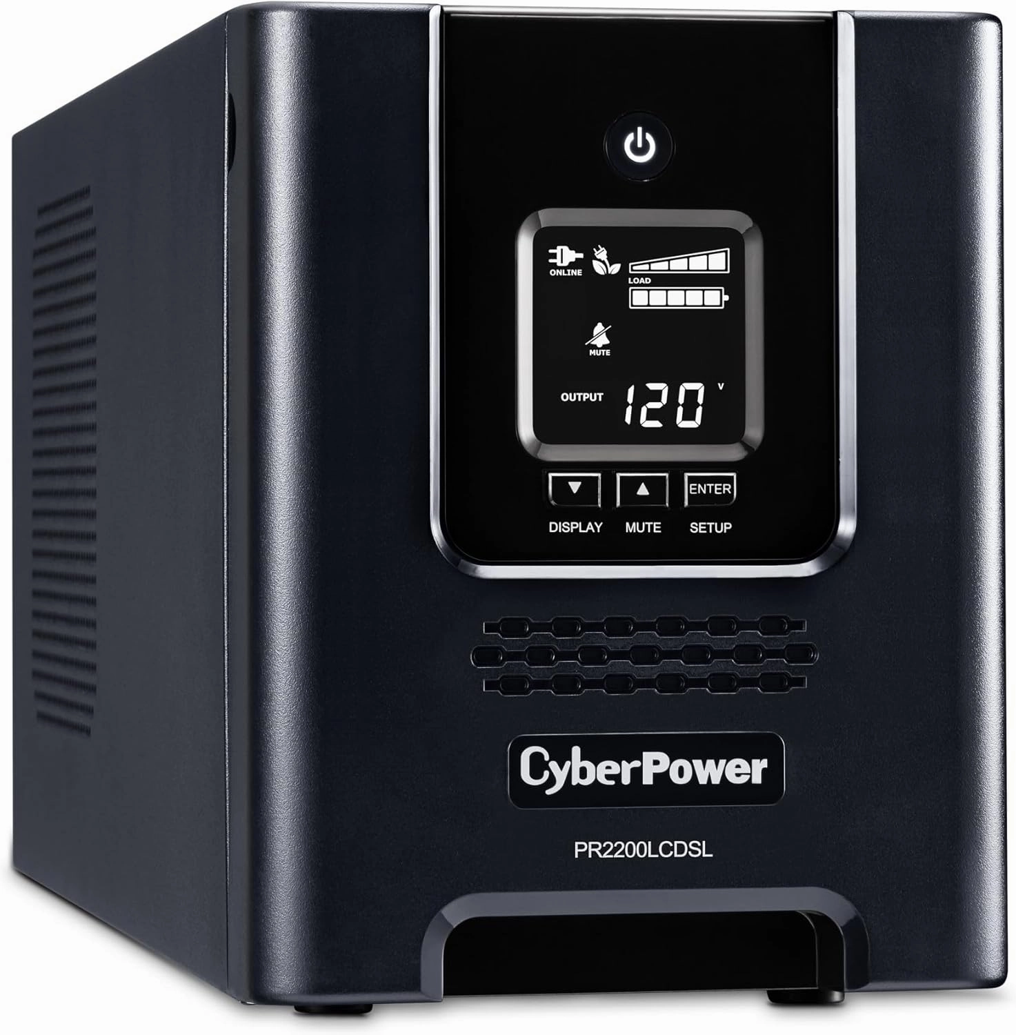 CyberPower PR2200LCDSL Smart App Sinewave UPS System, 2070VA/1980W, 7 Outlets, AVR, Mini-Tower