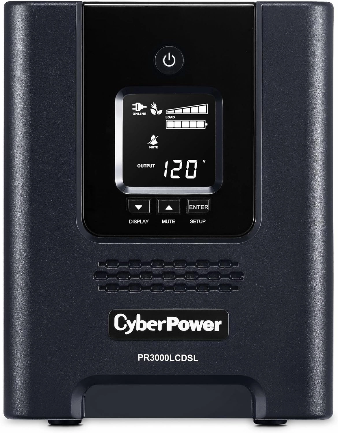 CyberPower PR3000LCDSL Smart App Sinewave UPS System, 3000VA/2700W, 7 Outlets, AVR, Mini-Tower