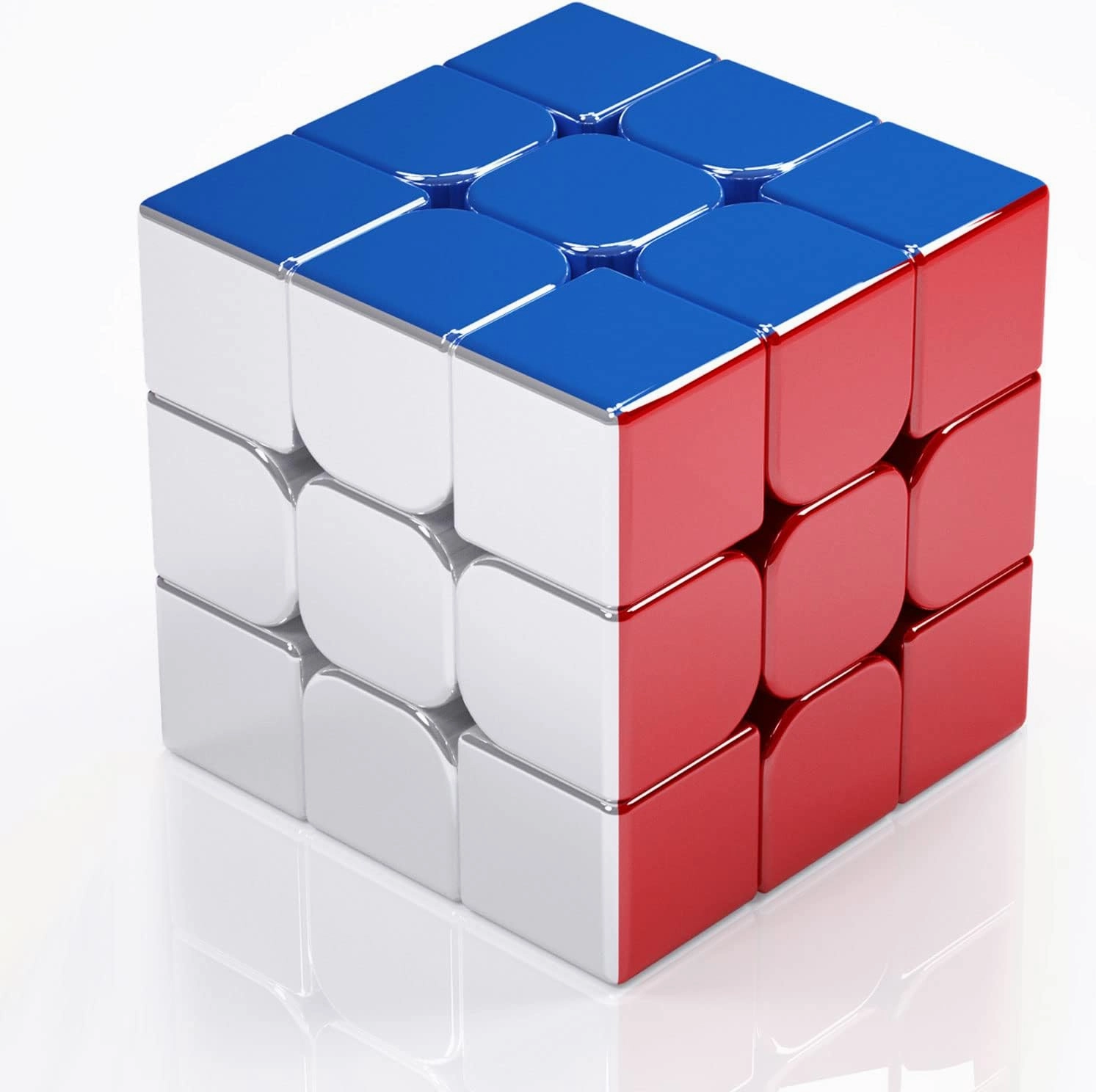 Cyclone Boys 3x3 Speed Cube Magnetic Reflective Mirror,Stickerless Magic Cube Puzzle Toys