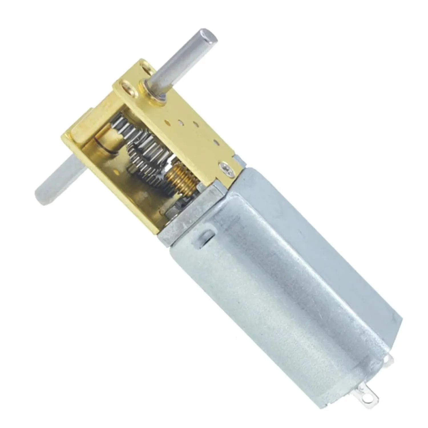 DC 3/6/12V Mini Micro Metal Gear Motor 4-762RPM 1218-050 Worm Gear Motor Smart Car Robot Electric Reduction Gear Motor Reducer(12V 16RPM,Single Shaft)