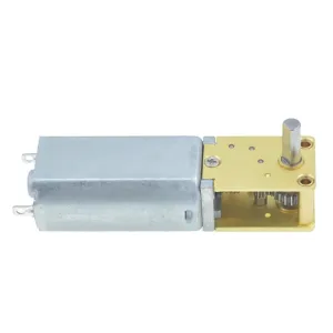 DC 3/6/12V Mini Micro Metal Gear Motor 4-762RPM 1218-050 Worm Gear Motor Smart Car Robot Electric Reduction Gear Motor Reducer(12V 16RPM,Single Shaft)