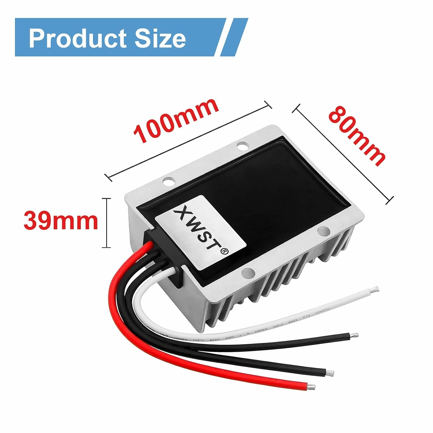 DC 36V Step up to 48V 10A 480W Converter Voltage Converter, 48Volt Regulator Waterproof DC/DC Boost Transformer Power Supply (36V to 48V 10A)