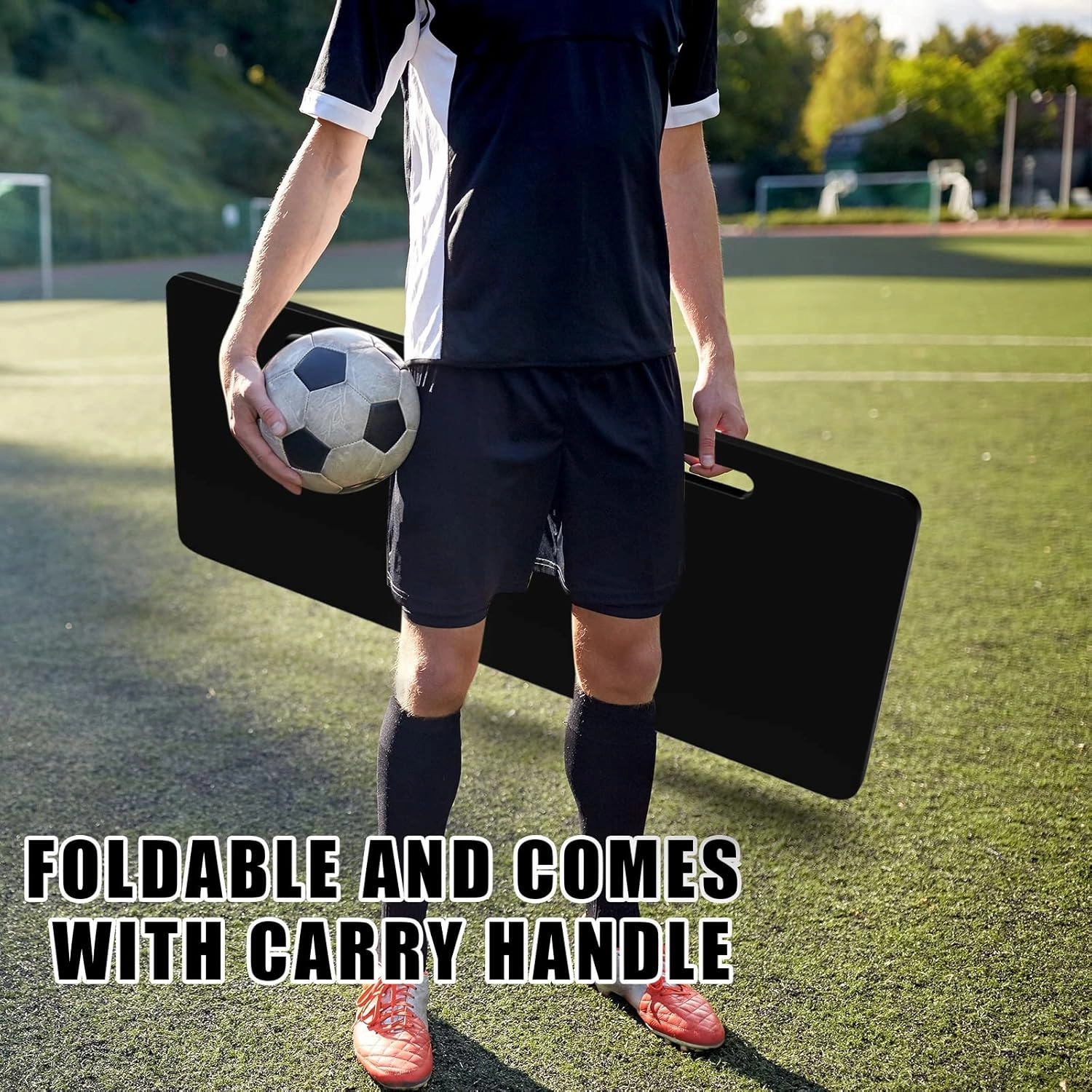 Deekin Soccer Rebounder with 2 Angles Foldable Soccer Training Wall Board for Passing and Shooting Practice