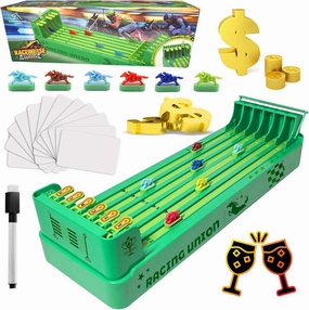 Derby Horse Racing Game Electric, Derby Dash Horse Race Game Electronic, 6-Horse Racing Table Games, Family and Adult Race Board Game Great for Parties