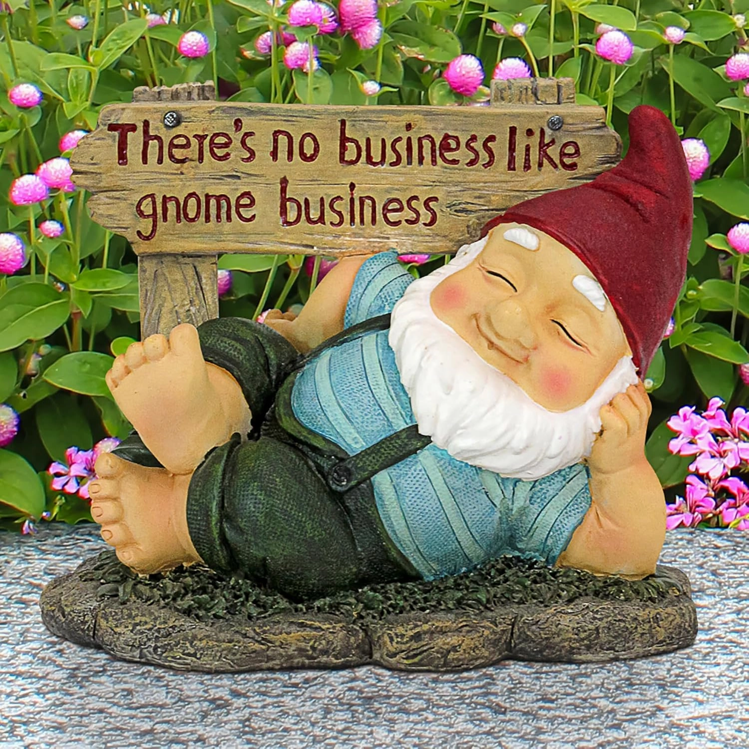 Design Toscano QL306802 Irving Gnomlin Resting on His Laurels Garden Gnome Statue, One Size, Full Color