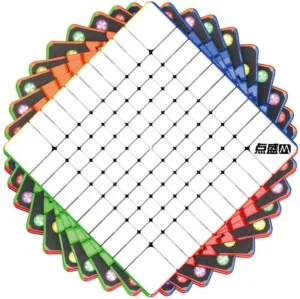 DianSheng Galaxy 10 M Magnetic 10x10 Speed Cube Stickerless 10x10x10（Black Kernel）