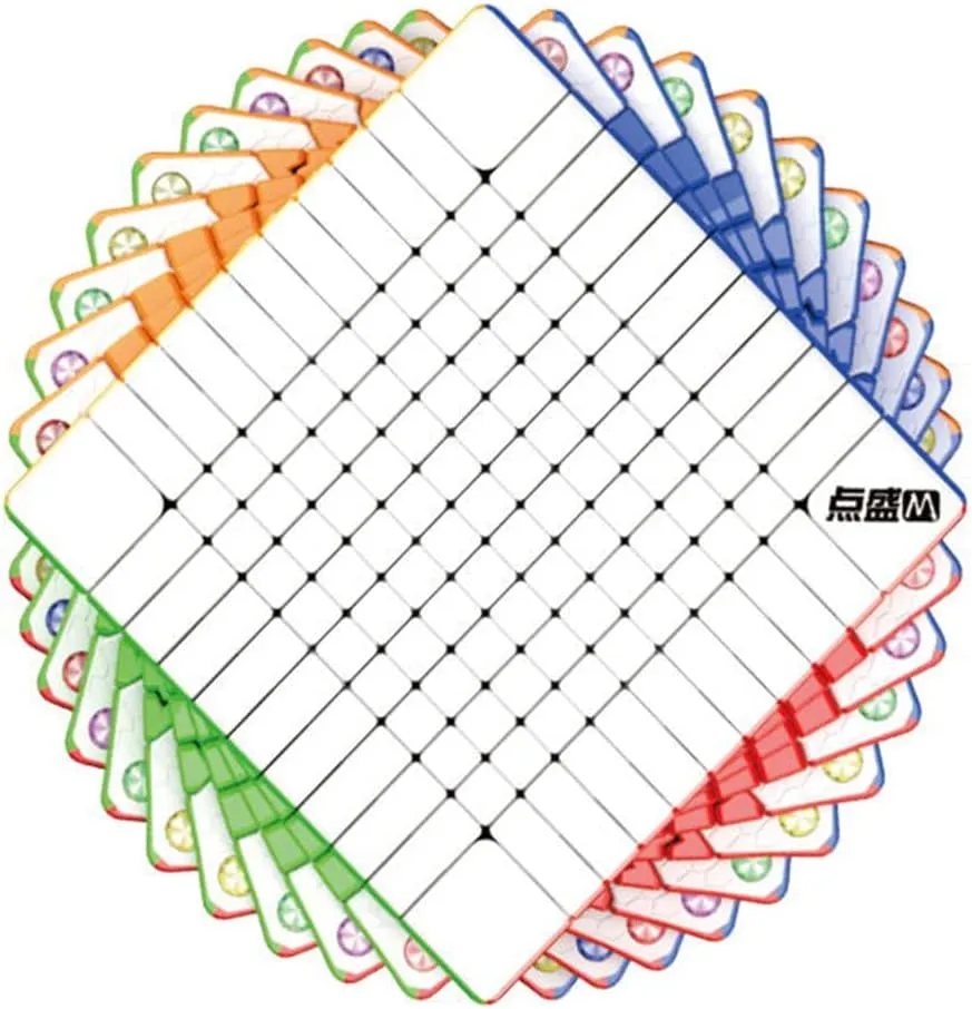 DianSheng Galaxy 11 M Magnetic 11x11 Speed Cube Stickerless 11x11x11 M Puzzle Magic Cube(Primary Kernel)