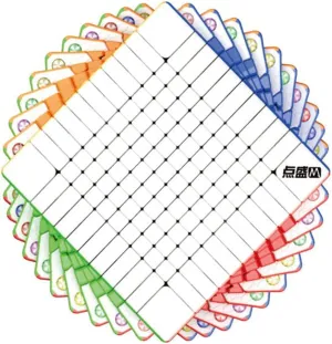DianSheng Galaxy 11 M Magnetic 11x11 Speed Cube Stickerless 11x11x11 M Puzzle Magic Cube(Primary Kernel)