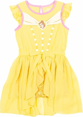 Disney Princess Girls Romper With Skirt Overlay Toddler to Big Kid