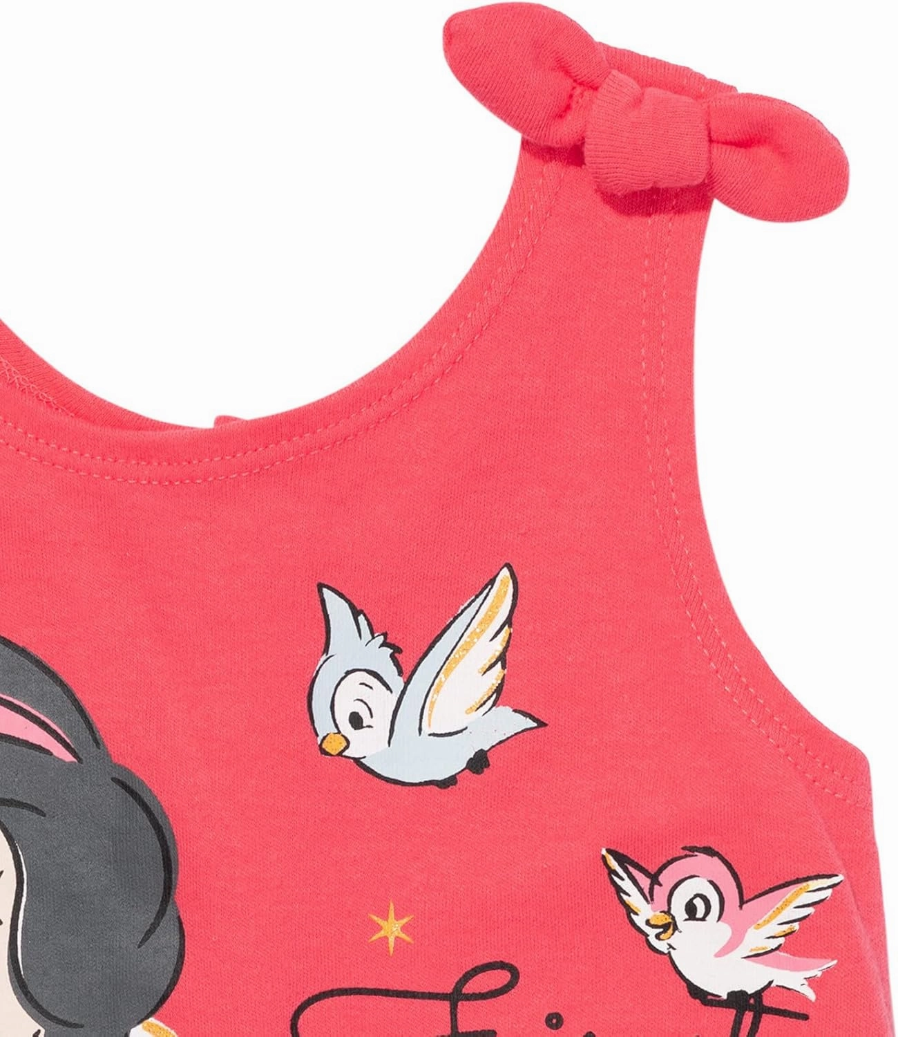 Disney Princess Rapunzel Ariel Belle Jasmine Aurora Baby Girls Snap Romper and Headband Newborn to Toddler