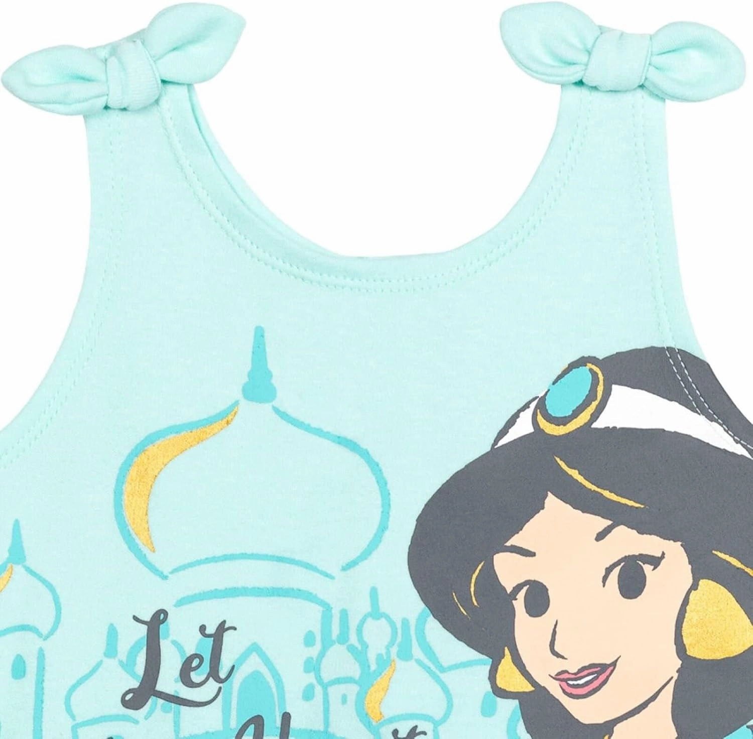 Disney Princess Rapunzel Ariel Belle Jasmine Aurora Baby Girls Snap Romper and Headband Newborn to Toddler