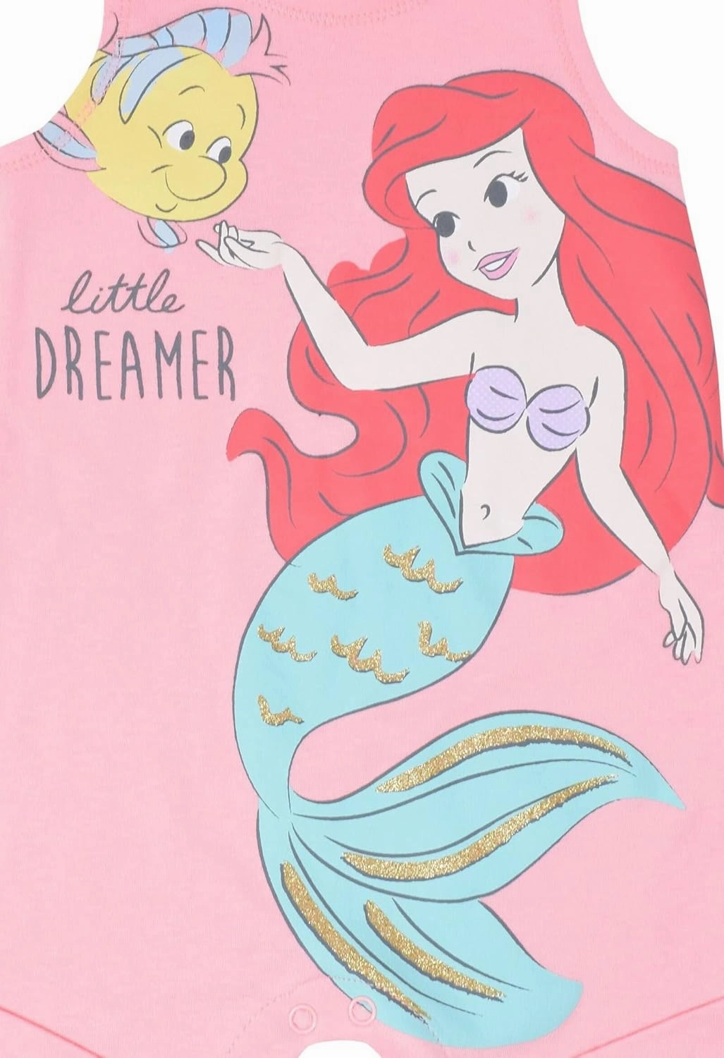 Disney Princess Rapunzel Ariel Belle Jasmine Aurora Baby Girls Snap Romper and Headband Newborn to Toddler