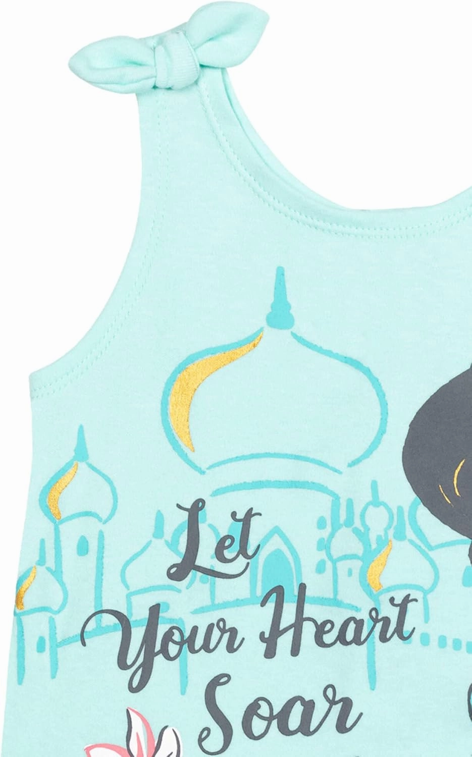 Disney Princess Rapunzel Ariel Belle Jasmine Aurora Baby Girls Snap Romper and Headband Newborn to Toddler