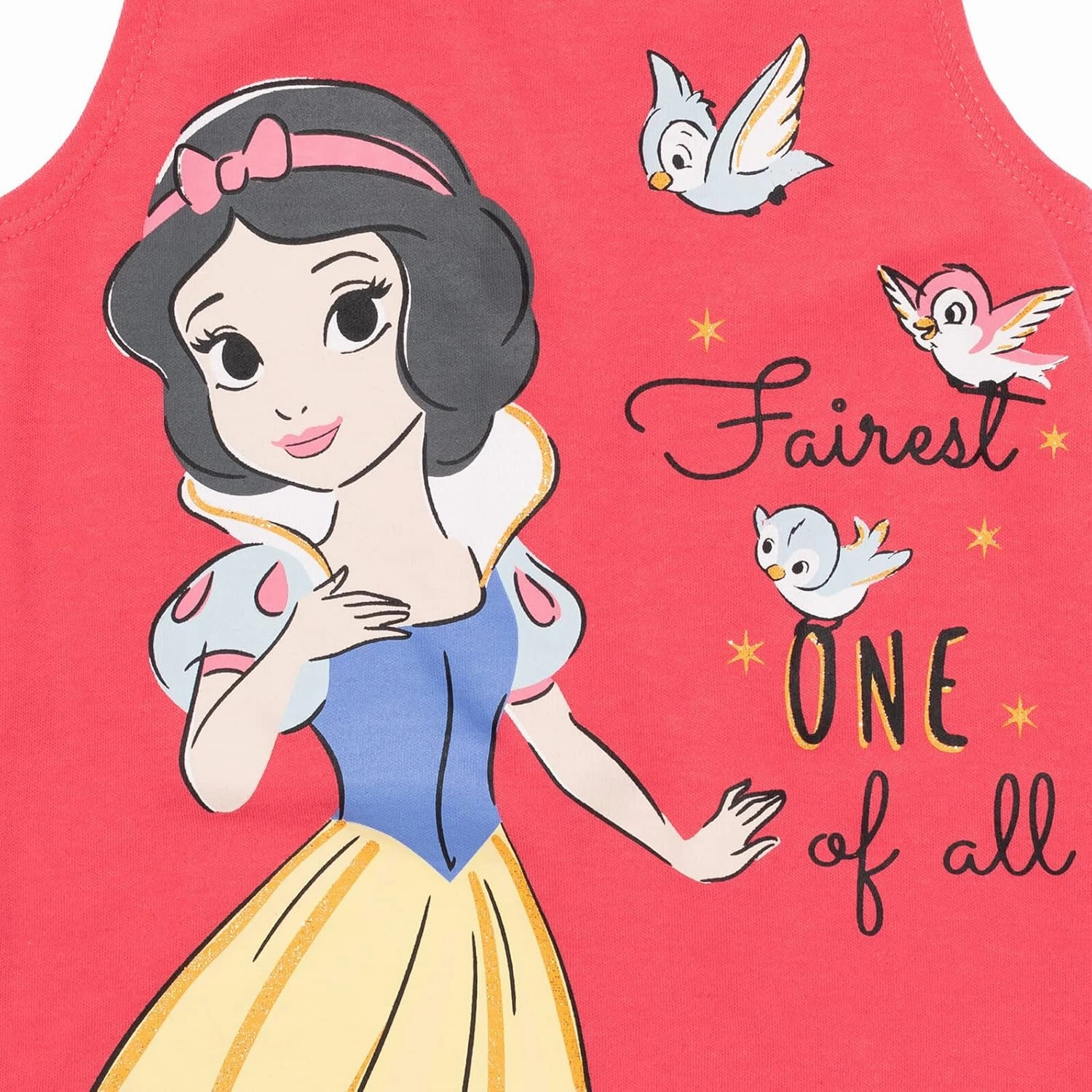 Disney Princess Rapunzel Ariel Belle Jasmine Aurora Baby Girls Snap Romper and Headband Newborn to Toddler