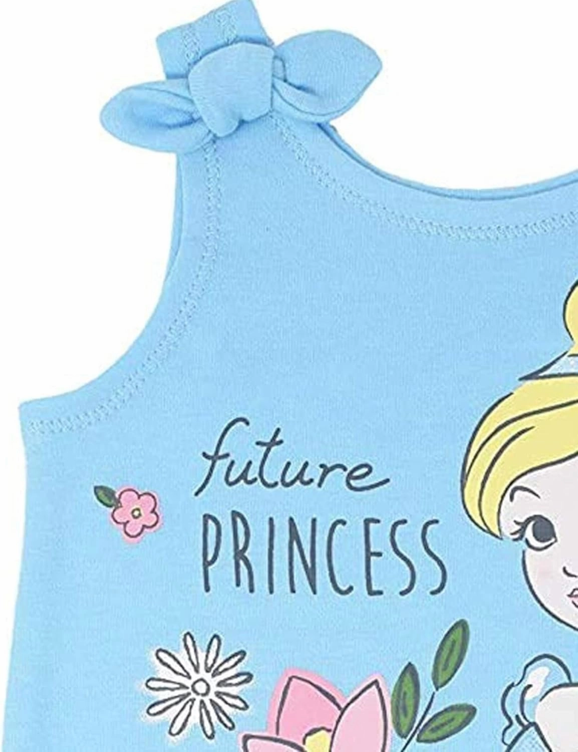 Disney Princess Rapunzel Ariel Belle Jasmine Aurora Baby Girls Snap Romper and Headband Newborn to Toddler