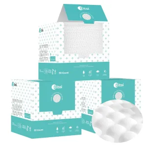 Disposable Face Towels,Ultra Thick Face Towelettes XL, Lint-Free Facial Wipes for Makeup Removal & Gentle Skin Care,10"×12",150 Count (3 Pack),Pearl-textured,Eco-Friendly
