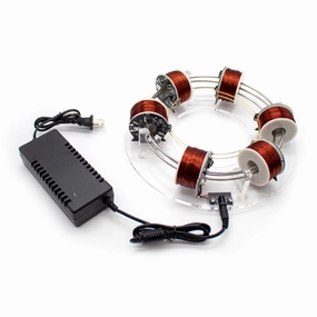 DIY Six Coils Circular Accelerator Electromagnetic Cyclotron Scientific Experiment Equipment Physics Teaching Aids Model (Six Coils)