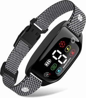 Dog Bark Collar, CMUBH Bark Collar for Large Dog with Beep Vibration Shock, Rechargeable Barking Collar with 8 Adjustable Sensitivity, Smart Anti Bark Collars for Medium Dogs