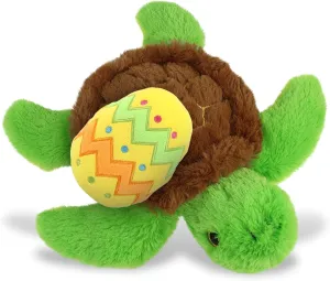 DolliBu Big Eye Sea Turtle with Yellow Easter Egg Plush and Name Personalization - Cute Stuffed Animals for Easter Basket, Easter Egg Stuffed Animal Spring Toys for Girls, Boy, Baby – 8.75 Inches