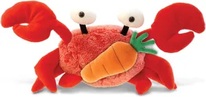 DolliBu Happy Easter Super Soft Plush Red Crab with Carrot - Cute Stuffed Animals with Carrot Plush Toy, with Name Personalization, Spring Easter Plush Animal - 12 Inches