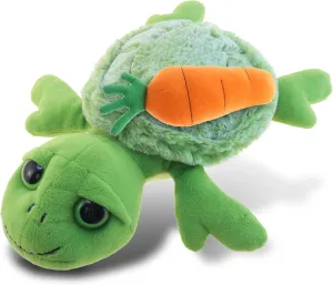 DolliBu Happy Easter Super Soft Plush Sea Turtle with Carrot - Cute Stuffed Animals with Carrot Plush Toy, with Name Personalization, Spring Easter Plush Animal - 11 Inches