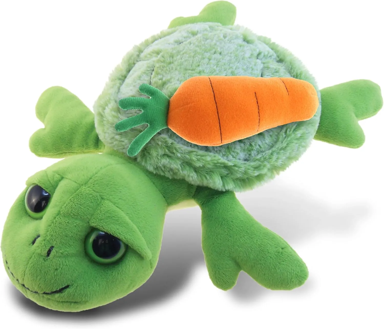 DolliBu Happy Easter Super Soft Plush Sea Turtle with Carrot - Cute Stuffed Animals with Carrot Plush Toy, with Name Personalization, Spring Easter Plush Animal - 11 Inches