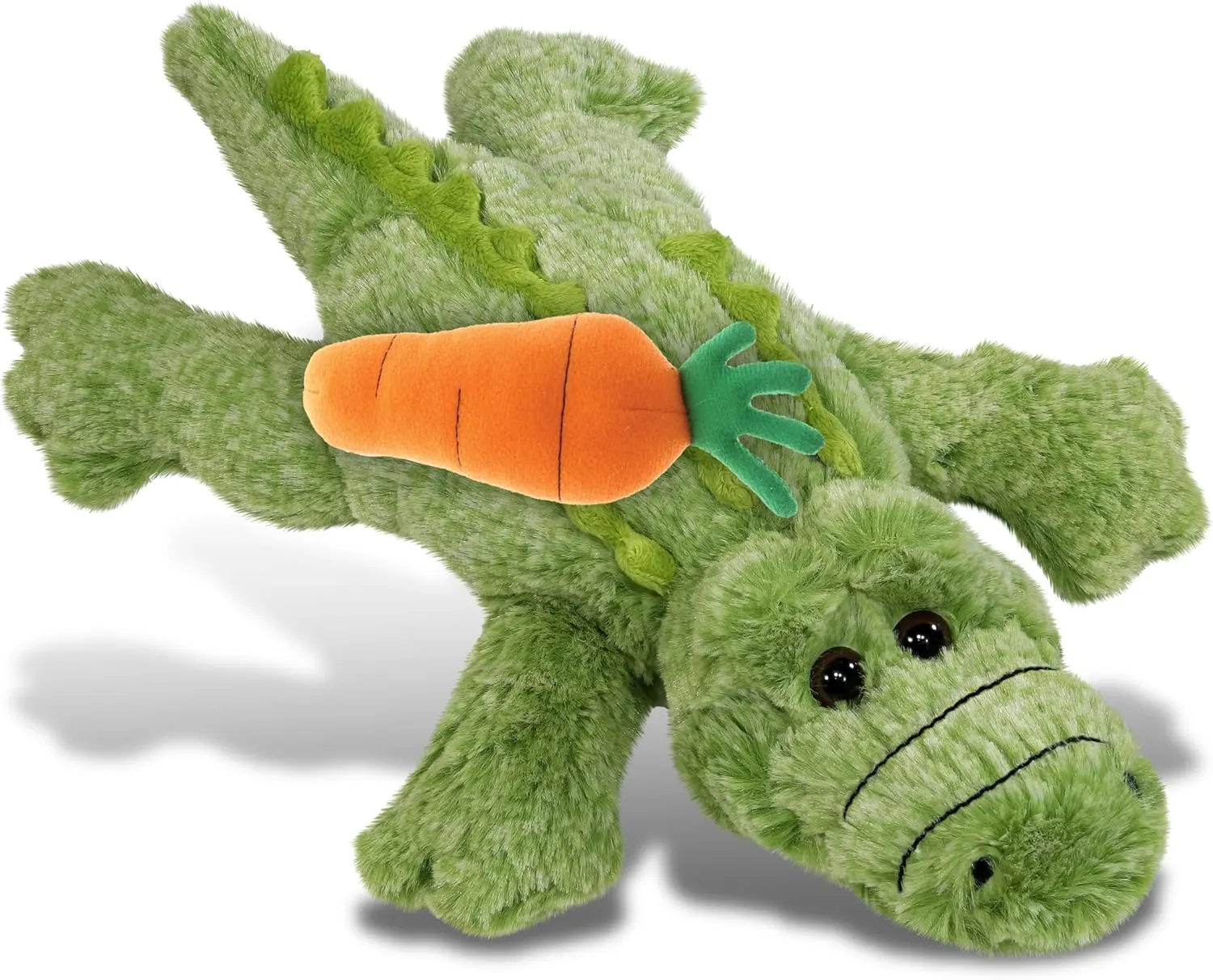 DolliBu Happy Easter Super Soft Plush Small Alligator with Carrot - Cute Stuffed Animals with Carrot Plush Toy, with Name Personalization, Spring Easter Plush Animal - 12 Inches
