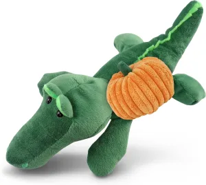 DolliBu Super Soft Alligator Stuffed Animal with Pumpkin Decor and Name Personalization - Pumpkin Plush Animal for Fall, Halloween and Thanksgiving for Baby, Kids, Adults - 6 Inch