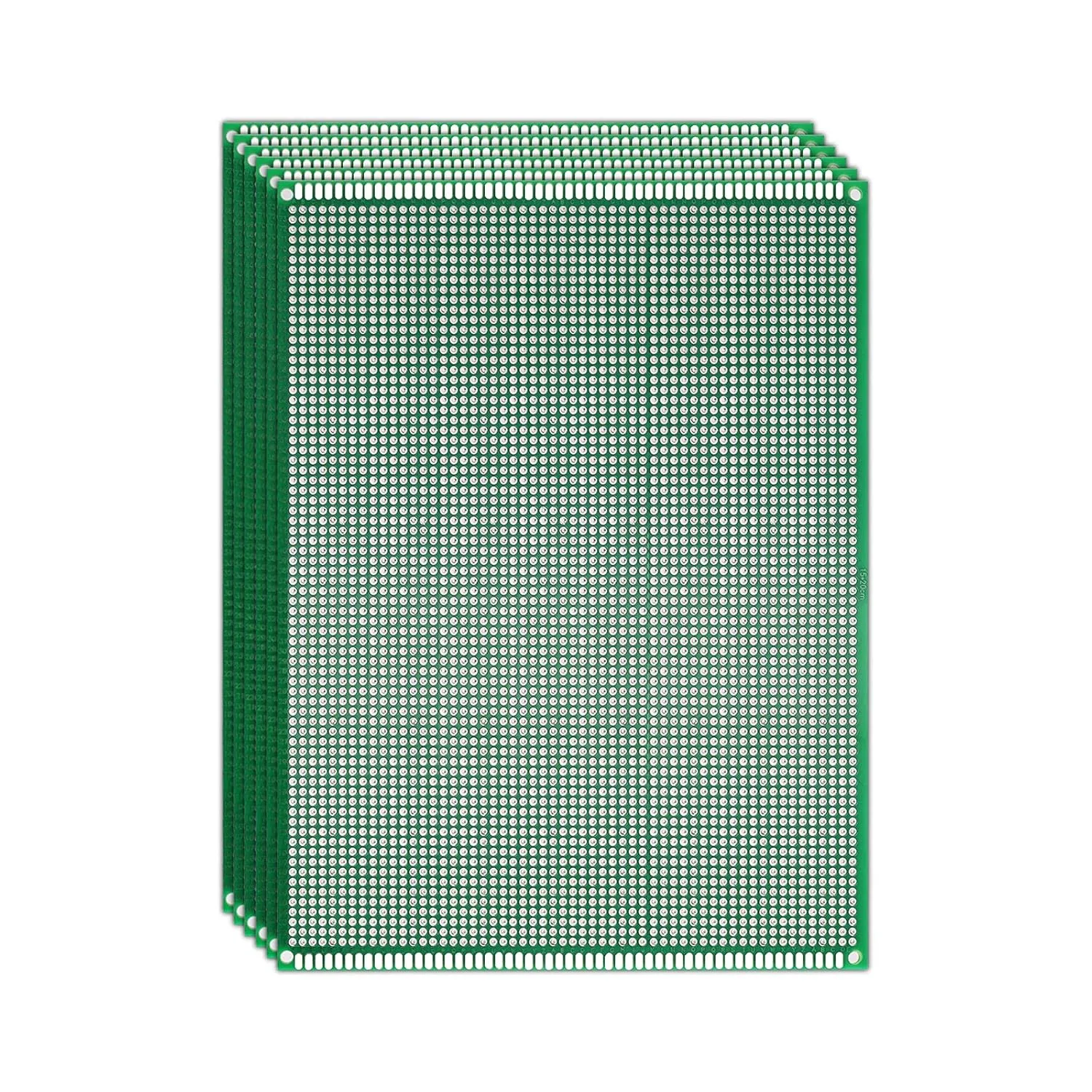 Double Sided PCB Board,D DZRCOXI Large PCB Circuit Board Protoboard 50Pcs 15X20CM for DIY Soldering Electronic Projects Compatible with Arduino Kits (15X20CM-50Pcs)