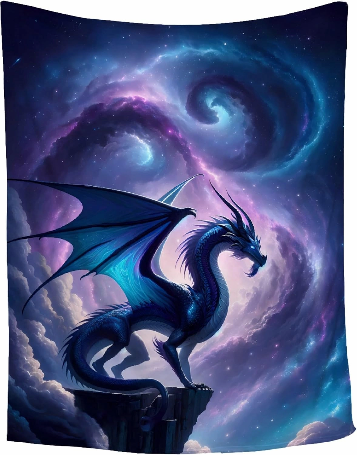 Dragon Blanket Gift for Woman Man Girls Boys Dragon Gift for Blue Dragons Lovers Soft Flannel Blanket for Living Room Sofa Couch Decor - 40"x50" for Kids/Children
