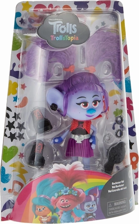 DreamWorks TrollsTopia Rockstar Val Fashion Doll with Outfit and Accessories, Toy for Girls 4 Years and Up
