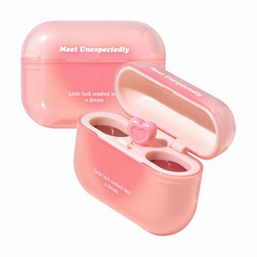 Earbuds Lip Gloss, Double Sided Lipstick And Gloss, Double Glitter Lip Glaze, Korean Lipstick Matte, Lip Gloss Tint With Heart-Shaped Applicator For Lip Make Up