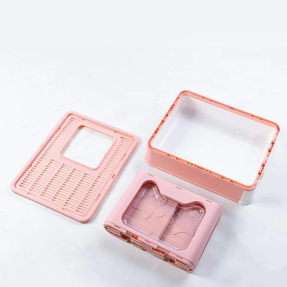 Eco-friendly Material Foldable Litter Box - Pink