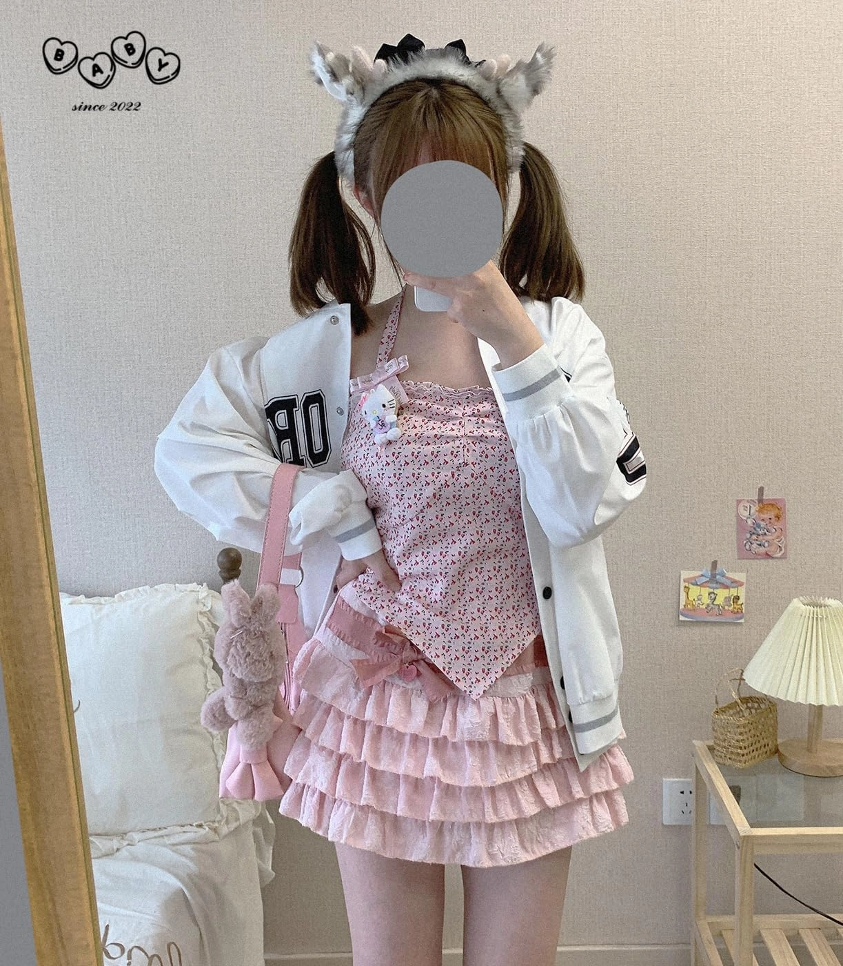 Elastic Waist Lolita Cake Mini Skirts for Women Girls High Waist Pleated Skirt Y2K Layered Skirt