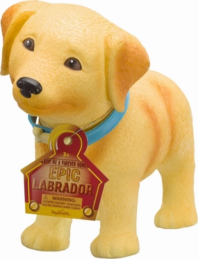 Epic Toysmith Puppies - Labrador Puppy Dog Realistic Pet Play Toy Figure for Kids (15 Inches Tall)