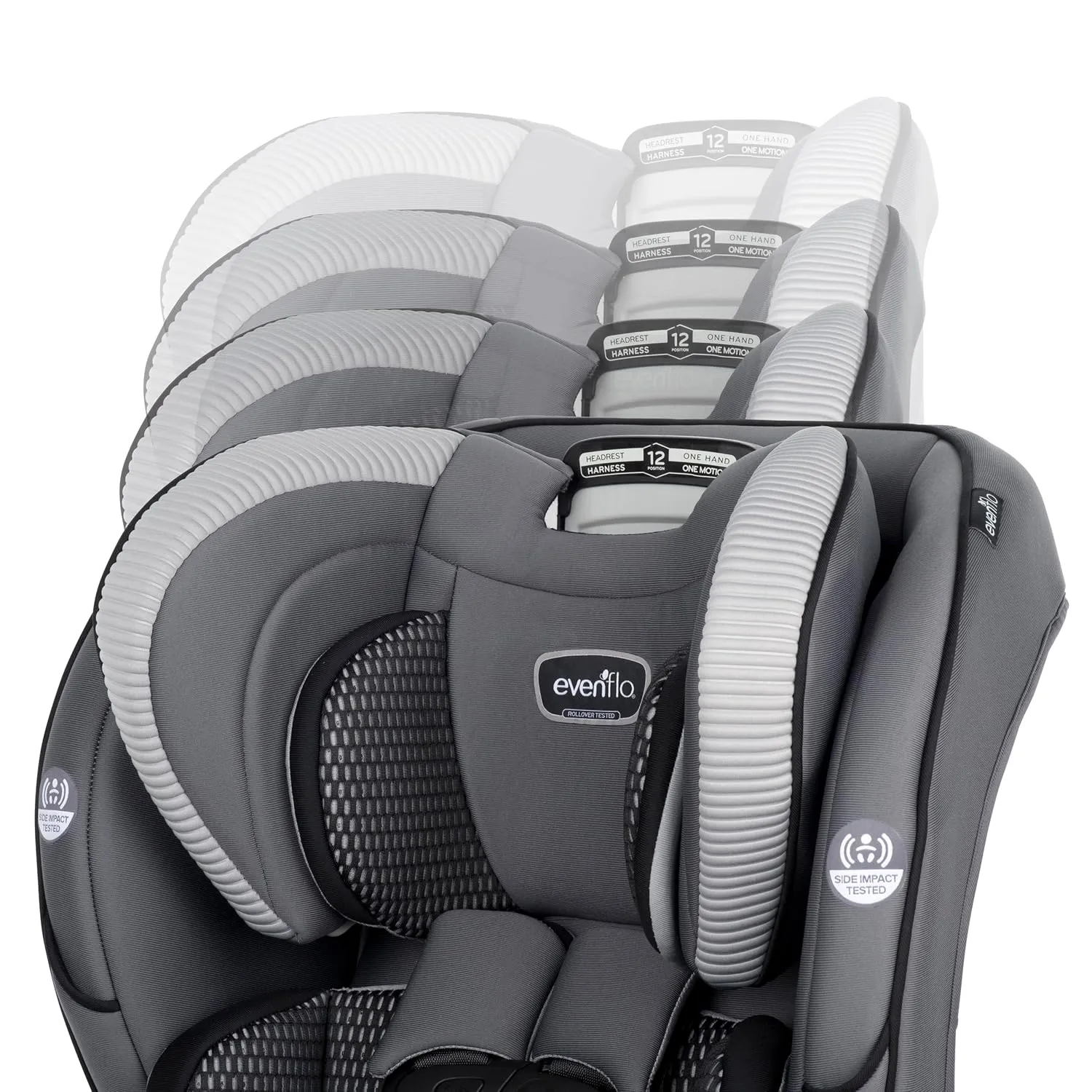 Evenflo EveryFit 3-in-1/All4One Convertible Car Seat (Winston Gray)